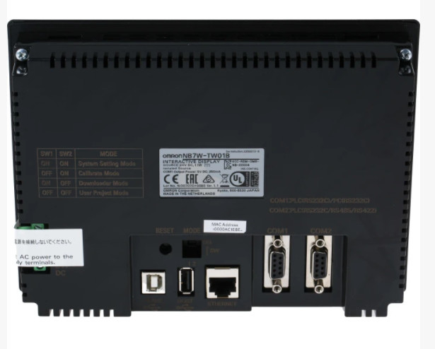 Painel LCD industrial do tela táctil da polegada HMI da relação 7 da humano-máquina da série de NB7W-TW01B 800X480 DC24V