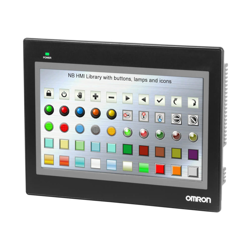 Polegada Com1- RS232 Com2- RS232C/422A/485 do tela táctil 10 de NB10W-TW01B Omron HMI
