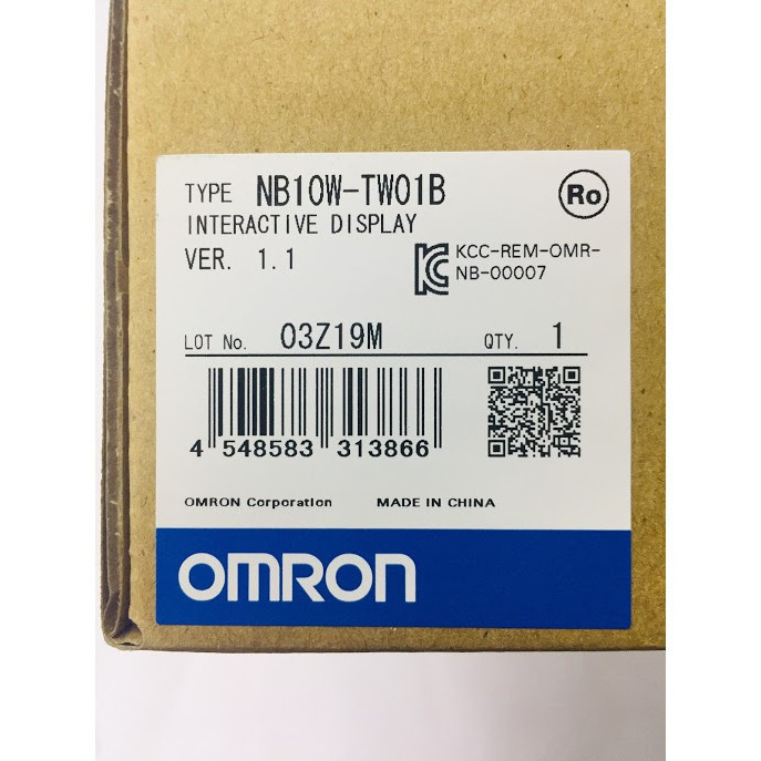 Polegada Com1- RS232 Com2- RS232C/422A/485 do tela táctil 10 de NB10W-TW01B Omron HMI