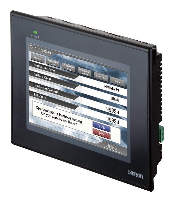 Polegada Com1- RS232 Com2- RS232C/422A/485 do tela táctil 10 de NB10W-TW01B Omron HMI