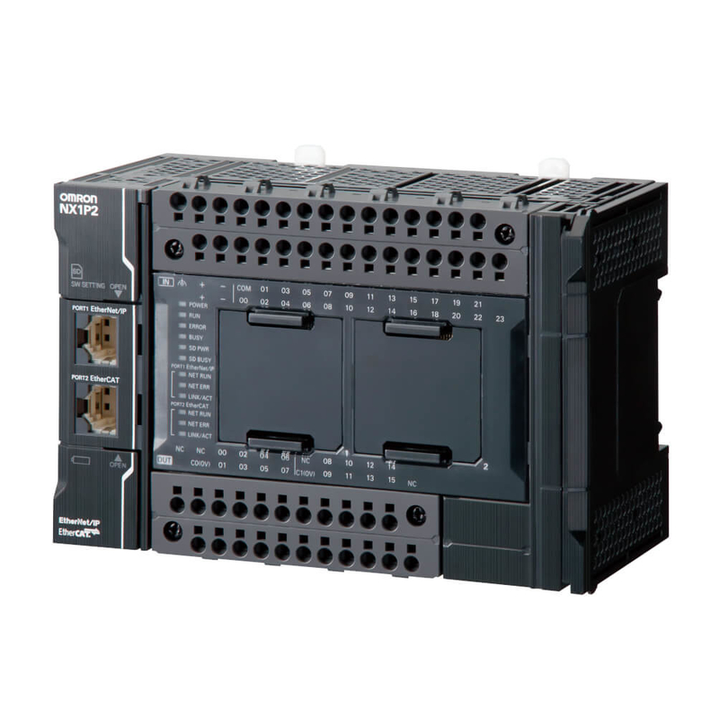 Unidade 40 do processador central da série de NX1P2-1040DT Omron NX construída em I/O Pnts 6 machados NPN do controle de Max Axes 2Motion