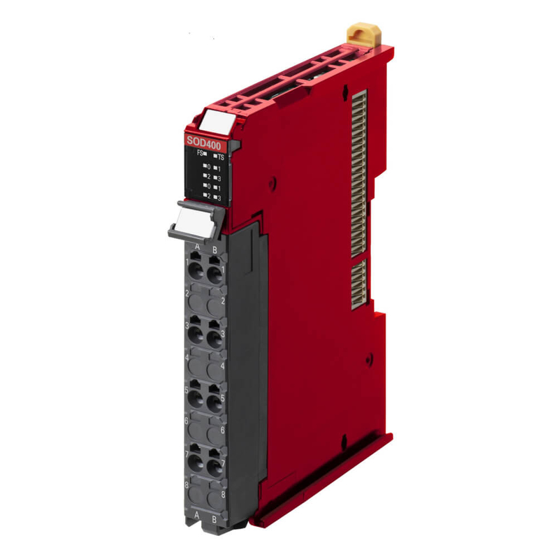 NX-SOD400 Unidade Omron NX 4 saídas de segurança digital PNP 24 VDC, 12 mm de largura