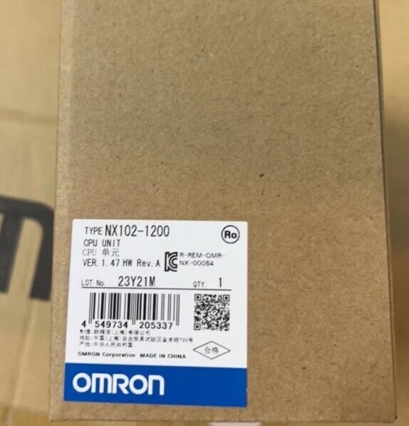 Controlador lógico programável industrial Omron NX102-1200 novo e original