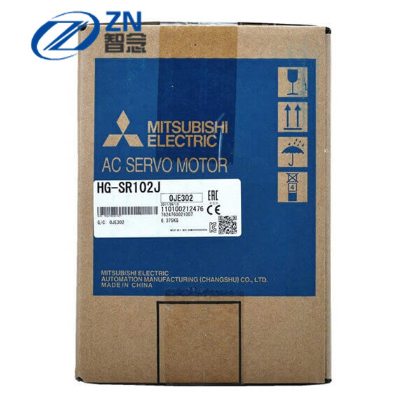 HG-SR102J Mitsubish conseguiu um comprimento total compacto pela série giratória do servo motor HG-SR da C.A. da Meio-inércia do optimizii