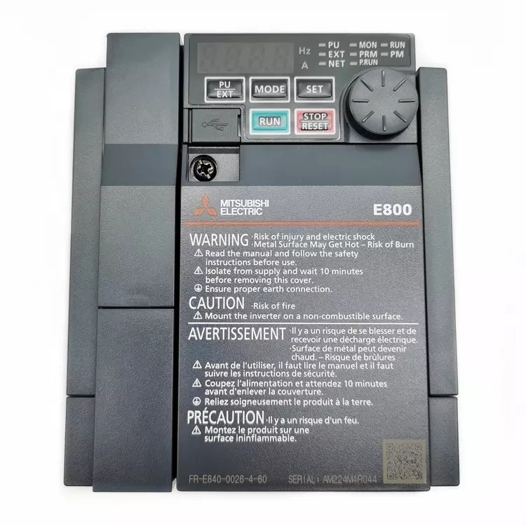Frequência nova original da série do inversor FR-E800 de FR-E840-0026-4-60 Mitsubishi Electric