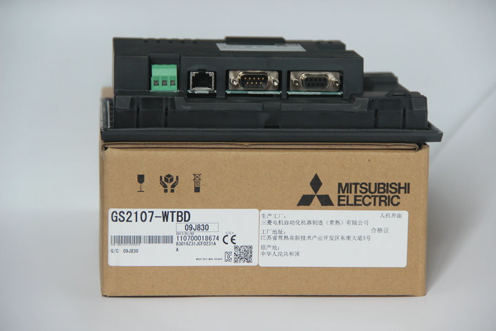 24V cores elétricas do tela táctil GS2107-WTBD 65536 da C.C. Mitsubishi HMI