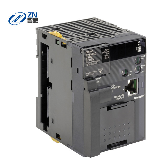 PLC Omron Sysmac CJ2M 16 NS USB EtherNet/IP RS-232C do processador central CJ2M-CPU35