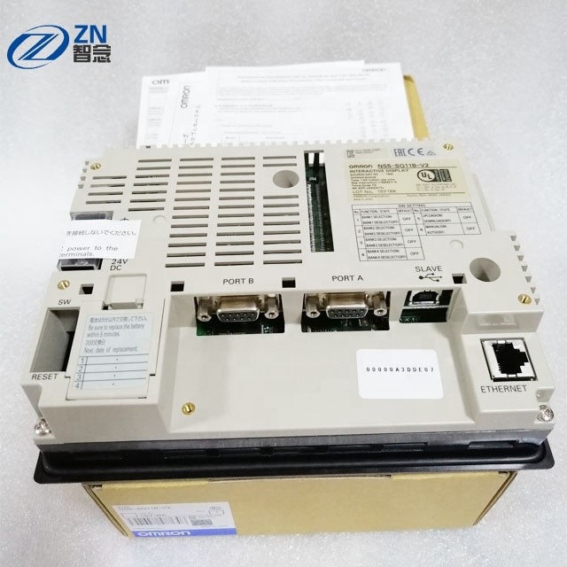 5,7 relação de máquina humana NS5-SQ10B-ECV2 do LCD do tela táctil de Omron HMI da polegada