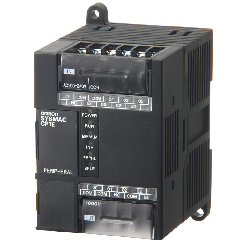 6 4 transistor entrado do PLC CP1E de Omron da saída que afunda a fonte de alimentação de CP1E-E10DT-D 24VDC