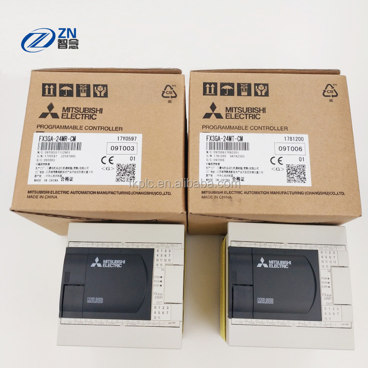 o módulo 60Hz FX3GA-60MT-CM 36 do PLC de Mitsubishi da série de 32W FX entrou 24 saídas do relé