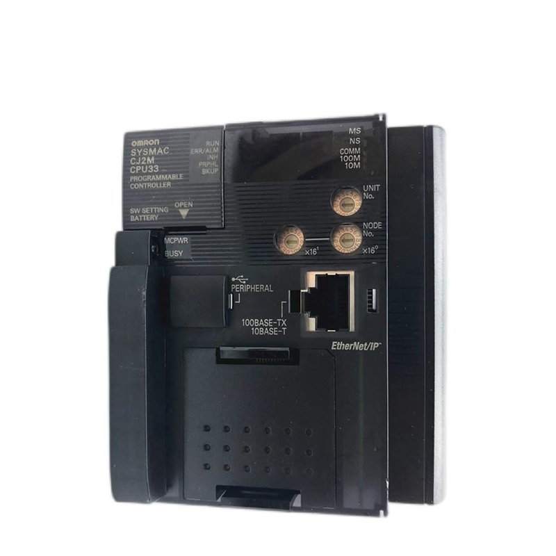 40 ethernet RS-232C 422 485 de USB da largura do PLC CJ2M-CPU33 62mm do nS Omron
