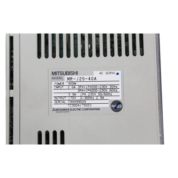 1 movimentação servo Mitsubishi MR-J2S-40A do amplificador da fase 50W para o sistema de controlo do CNC